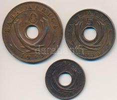 Brit Kelet-Afrika 1936. 5c Br + 1943. 10c Br + 1954. 1c Br T:2,2-
British East Africa 1936. 5 Cents...