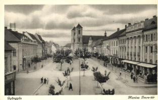 9 db RÉGI magyar városképes lap, vegyes minőségben / 9 old Hungarian town-view postcards, mixed qual...