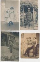 cca 1914-1918 Katonai fotók különböző méretekben, 10 db, 9x6 és 14x9 cm közötti méretekben