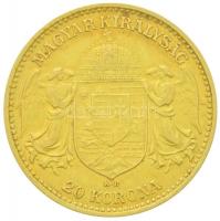 1905KB 20K Au "Ferenc József" Körmöcbánya (6.76g/0.900) T:2-
Hungary 1905KB 20 Corona Au ...