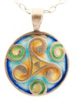 Ezüst nyaklánc medállal, Ag., 4,4gr., jelzett, 50cm/ Silver necklace with pendant, Ag. 4,4gr., marke...