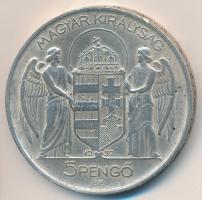 1939. 5P Ag "Horthy balra" T:2,2- tisztított,kis ph.
Adamo P8.2