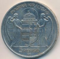 1939. 5P Ag "Horthy balra" T:2,2- tisztított,kis ph.
Adamo P8.2