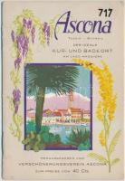 cca 1920-1930 Ascona, képekkel illusztrált német nyelvű utazási prospektus, 20p / Ascona tourist guide