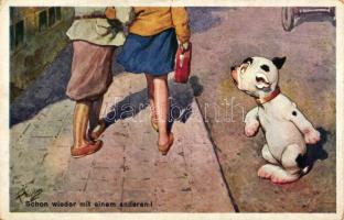 Kutyák, 46 db régi képeslap 1900-1940 / DOGS 46 pre-1940 postcards