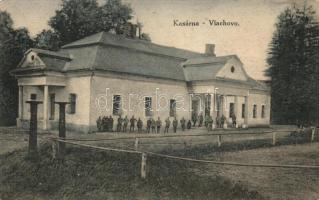 Oláhpatak, Vlachovo; Kaszárnya, katonák / Barracks, soldiers