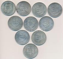 1947. 5Ft Ag "Kossuth" (10x) T:2,2-,3