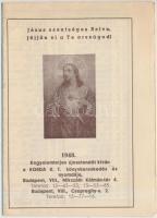 1948 Bp.VIII., A Korda R.T. kihajtható katolikus naptára