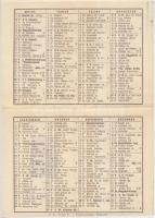 1948 Bp.VIII., A Korda R.T. kihajtható katolikus naptára