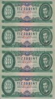 1962. 10Ft (11x) sorszámkövetők T:I