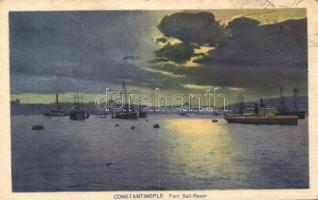 Constantinople, Port Sali-Bazar / harbor, ships (EK)