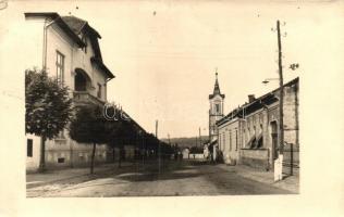 1940 Vármező, Buciumi; Ortodox temlom, utca / Orthodox church, street, photo (EK)