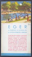 cca 1930-1940 &quot;Eger, a pihenés, a nyaralás, a gyógyfürdők városa&quot;, illusztrált utazási prospektus