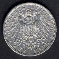 Német Császárság/Württemberg 1908. 2M Ag T:2
