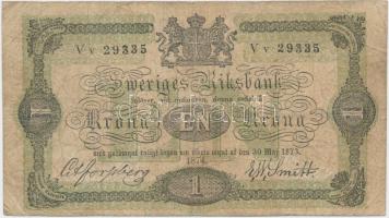 Svédország 1874. 1Kr T:III- Sweden 1874. 1 Krona C:VG