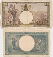 Románia 1941. 500L + 1943. 1000L + 1944. 2000L + 5000L T:III
Romania 1941. 500 Lei + 1943. 1000 Lei...
