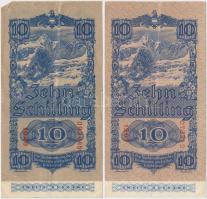 Ausztria 1945. 10Sch 2. kiadás (5x) T:III
Austria 1945. 10 Schilling 2nd issue (5x) C:F