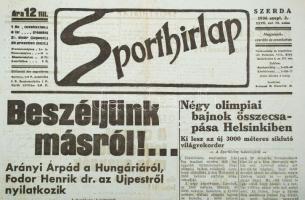 1936 Sporthírlap szept.2-i száma sok érdekes cikkel, pp.:8, 47x31cm