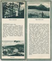 cca 1930-1940 Salgótarján, Karancs-Medves vidék, fotókkal illusztrált, részletes utazási prospektus,...