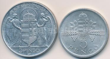 1943. 5P Al "Horthy Miklós születésének 75. évfordulója" + 1945. 5P Al "Parlament&quo...