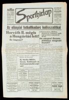 1936 Sporthírlap szept. 5-i száma sok érdekes cikkel, pp.:8, 47x31cm