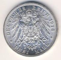 Német Császárság/Poroszország 1914. 3M Ag "Uniformis" T:2