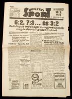 1936 Nemzeti Sport szept. 7-i száma sok érdekes cikkel, pp.:12, 47x31cm