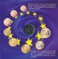 2007. 1Ft-100Ft 8klf db, szettben, benne 50Ft "50 éves a Római Szerződés" T:BU