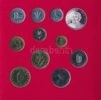 1994. 10f-100Ft 10xklf db + 200Ft Ag "Deák" dísztokos szettben T:BU