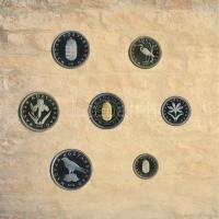 2005. 1Ft-100Ft 7klf db-os forgalmi sor + 10Ft "József Attila" dísztokos szettben T:PP