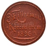 1896KB 1K Ag "Millenium" jó állapotban lévő eredeti vörös "Milleniumi Koronaérem - 18...