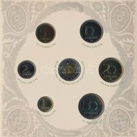 2007. 1Ft-100Ft 8klf db, szettben, benne "Berán Lajos és a pengő" Ag emlékérem (10g/0.999/...