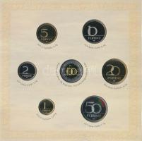 2008. 1Ft-100Ft 7klf db + Mátyás denár Ag fantáziaverete "Reneszánsz emlékév" dísztokos sz...