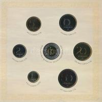 2008. 1Ft-100Ft 7klf db + Mátyás denár Ag fantáziaverete "Reneszánsz emlékév" dísztokos sz...