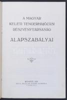 1929 A Magyar Keleti Tengerhajózási Részvénytársaság alapszabályai, pp.:15, 23x15cm
