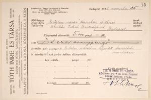 cca 1930-1940 Bp., Az I. kerületi Horthy Miklós úti Bertalan-udvar tervrajzai, dokumentumai iratgyűj...