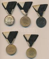 ~1920. "Budapesti Egyetemi Athletikai Club versenydíja / Virtvti et fortitvdini" 5db díjér...