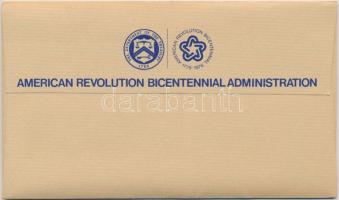 Amerikai Egyesült Államok 1975. "Paul Revere" aranyozott emlékérem érmés bélyeges borítéko...