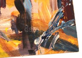 Varga Krisztián(1998): Tűzijáték. Olaj, farost, jelzett, 30x40 cm