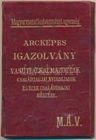 1923 MÁV vasutas igazolvány bőr tokkal