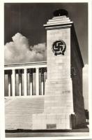 Nürnberg, Zeppelin-field, front of the grandstand, designed by Albert Speer, Third Reich architecture; Foto Schmölz