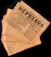 1919 A Népszava május 1-i száma. Megviselt állapotban