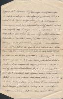 1912 Szatmár,Steuer Ábrahám rabbi, hittanár saját kezű levele / Ábrahám Steuer rabbi's letter