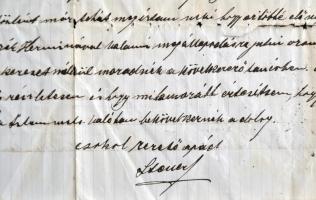 1914 Szatmár, Steuer Ábrahám rabbi, hittanár saját kezű levele / Ábrahám Steuer rabbi's letter