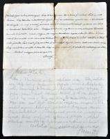 1914 Szatmár, Steuer Ábrahám rabbi, hittanár saját kezű levele / Ábrahám Steuer rabbi's letter