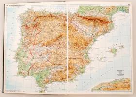 Cartographia Földrajzi világatlasz. Bp., 1992, Kartográfiai Vállalat. Kiadói keménykötésben
