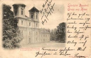 1899 Arad, Vártemplom, kórház / castle church, hospital (fa)