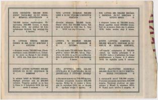 Ausztria / Bécs 1918. 250.000K "XXXXV. Állami Sorsjáték" sorsjegy T:III
Austria / Vienna ...