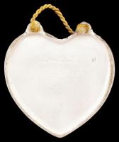 Goebel szívecske, falra akasztható kis tartó, porcelán, jelzett, hibátlan, 12x11cm