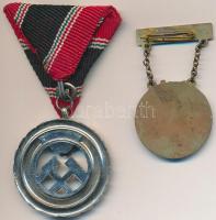 1957. "Bányász Szolgálati Érdemérem ezüst fokozata" ezüstözött Br kitüntetés mellszalagon ...